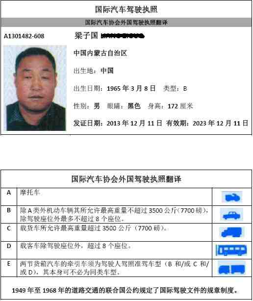 國際駕照翻譯 換中國駕照(圖2) 國際汽車駕照翻譯
