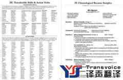 哪有專業(yè)的簡歷翻譯？
