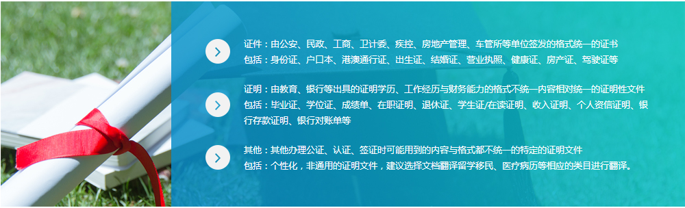 證件翻譯蓋章