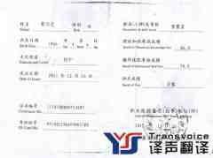 健康證明翻譯_健康證翻譯