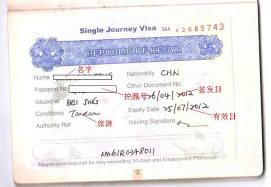 肯尼亞旅游簽證注意事項 (圖2) 肯尼亞旅游簽證注意事項 (圖2)